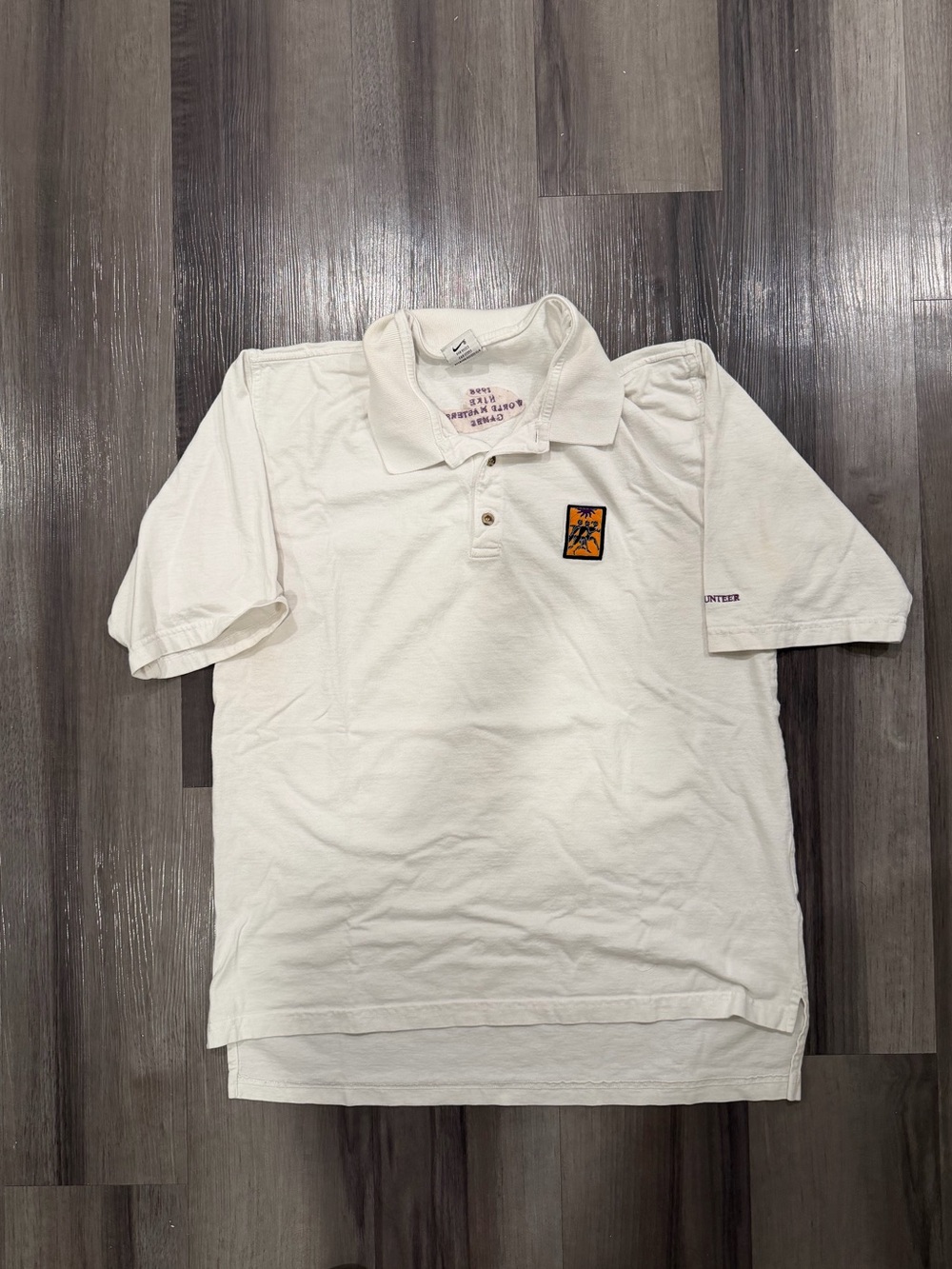 Vintage Nike White Mens World Masters 1998 Polo